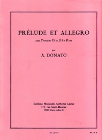 Donato Prelude & Allegro Trumpet Sheet Music Songbook