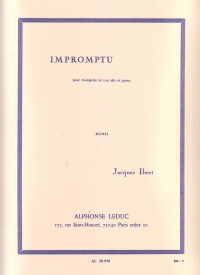 Ibert Impromtu Trumpet Sheet Music Songbook