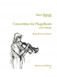 Ridout Concertino Flugel Horn & Piano Sheet Music Songbook