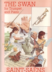 Saint-saens Swan Trumpet & Piano Sheet Music Songbook