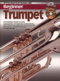 Progressive Beginner Trumpet Book + Audio Sheet Music Songbook