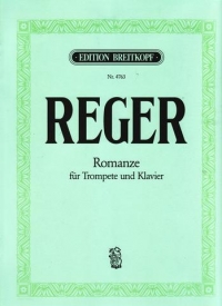 Reger Romanze G Trumpet Sheet Music Songbook