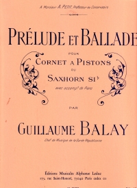 Balay Prelude Et Ballade Trumpet Sheet Music Songbook