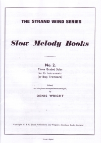 Slow Melody Book No 2 Wright Eb Instruments Sheet Music Songbook