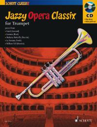 Jazzy Opera Classix Trumpet Book & Cd Sheet Music Songbook