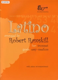 Latino Trumpet Ramskill Book & Cd Sheet Music Songbook