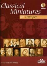 Classical Miniatures Trumpet Philipp Book & Cd Sheet Music Songbook