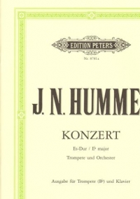 Hummel Concerto (transposed Eb) Trumpet Bb & Piano Sheet Music Songbook