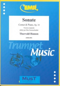 Hansen Sonata Op18 Cornet & Piano Sheet Music Songbook