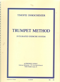 Dokschidzer Method For Trumpet English Text Sheet Music Songbook