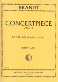 Brandt Concertpieces Op12/2 Trumpet & Piano Sheet Music Songbook