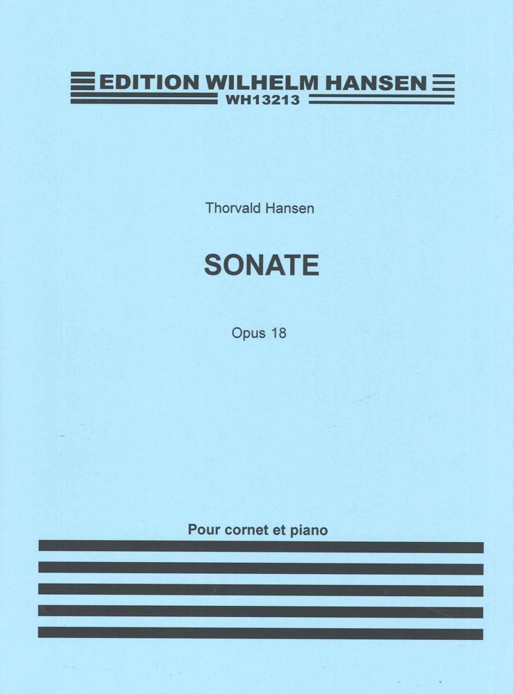 Hansen Sonata Op18 Cornet & Piano Sheet Music Songbook