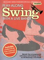 Play Along Swing With A Live Band Trumpet Bk & Cd Sheet Music Songbook