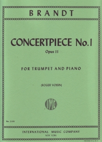 Brandt Concertpiece No 1 Op11 Trumpet & Piano Sheet Music Songbook
