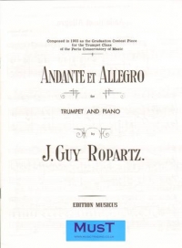 Ropartz Andante & Allegro Trumpet In C Sheet Music Songbook