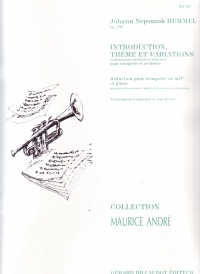 Hummel Introduction Theme & Variations Op102 Eb Tp Sheet Music Songbook