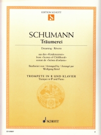 Schumann Dreaming Op15 No 7 Trumpet & Piano Sheet Music Songbook