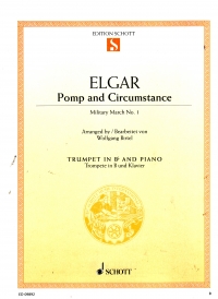 Elgar Pomp & Circumstance March No 1 Trumpet & Pf Sheet Music Songbook