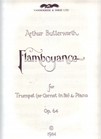 Butterworth Flamboyance Op64 Trumpet & Piano Sheet Music Songbook