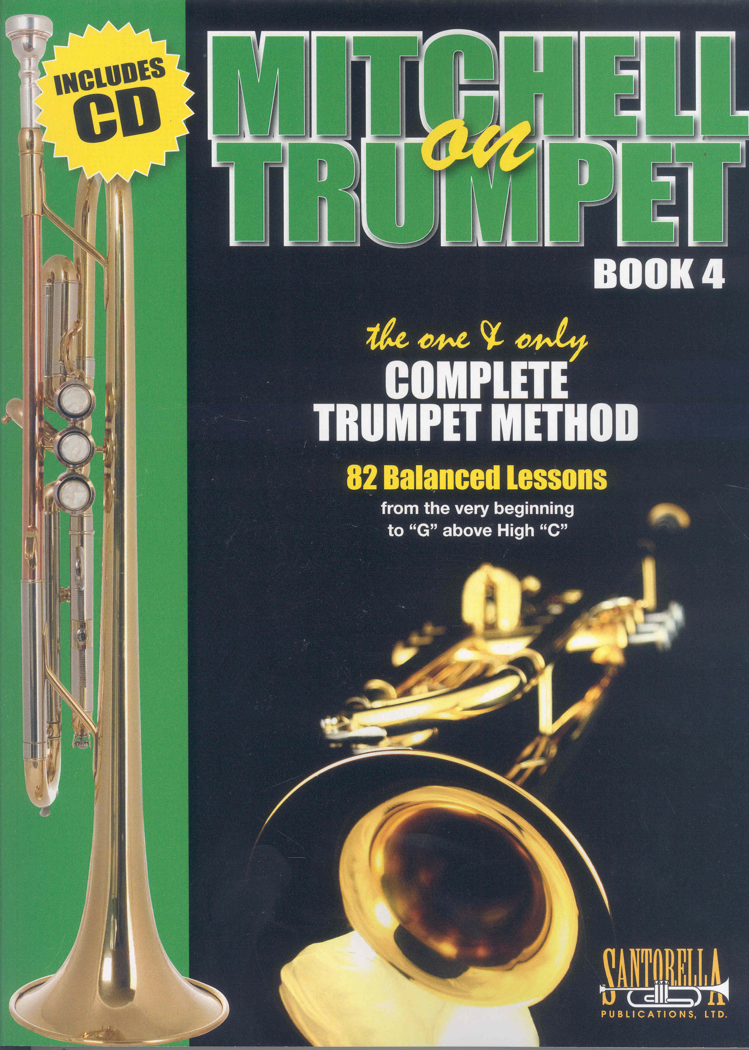 Mitchell On Trumpet Book 4 Lessons + Cd Sheet Music Songbook