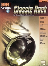 Trumpet Play Along 03 Classic Rock + Online Sheet Music Songbook
