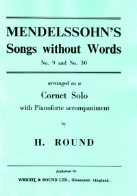Mendelssohn Songs Without Words Bb Cornet & Piano Sheet Music Songbook