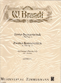 Brandt Concert Pieces Nos 1 & 2 Trumpet & Piano Sheet Music Songbook