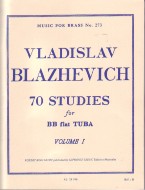 Blazhevich 70 Studies Vol 1 Bbb Tuba Sheet Music Songbook
