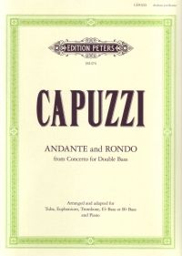 Capuzzi Andante & Rondo From Dbass Concerto Tuba Sheet Music Songbook