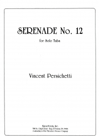 Persichetti Serenade No 12 Solo Tuba Sheet Music Songbook