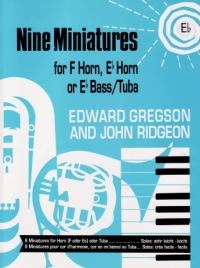 Gregson/ridgeon 9 Minatures Eb Horn & Piano Sheet Music Songbook