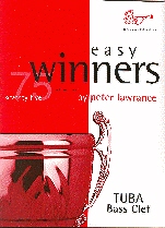 Easy Winners Lawrance Tuba Bass Clef Sheet Music Songbook