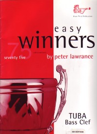 Easy Winners Lawrance Tuba Bass Clef Book & Cd Sheet Music Songbook