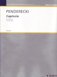 Penderecki Capriccio Tuba Solo Sheet Music Songbook