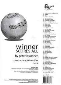 Winner Scores All Lawrance Tuba Piano Accomps Sheet Music Songbook