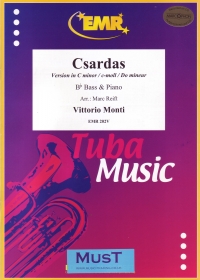 Monti Csardas Cmin Reift Bb Bass & Piano Sheet Music Songbook