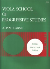Carse Viola School Of Progressive Studies Book 4 Sheet Music Songbook