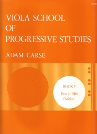 Carse Viola School Of Progressive Studies Book 5 Sheet Music Songbook