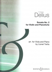 Delius Sonata 2 Viola Sheet Music Songbook