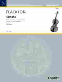Flackton Sonata Op2 No 4 C (ed Bergmann) Viola Sheet Music Songbook