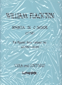 Flackton Sonata Cmin Viola Sheet Music Songbook