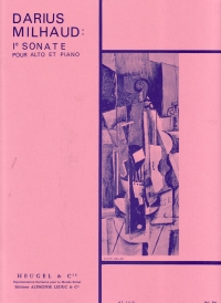 Milhaud Sonata No 1 (viola & Piano) Sheet Music Songbook