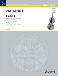 Paganini Sonata Per La Grand Viola Sheet Music Songbook