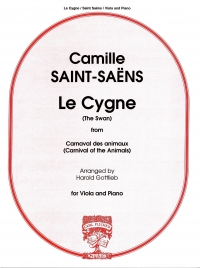 Saint-saens Swan (le Cygne) Viola & Piano Sheet Music Songbook