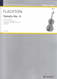 Flackton Sonata No 4 Cmin Op2 No 8 Bergmann Viola Sheet Music Songbook