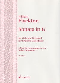 Flackton Sonata Op2 No 6 G Viola Sheet Music Songbook