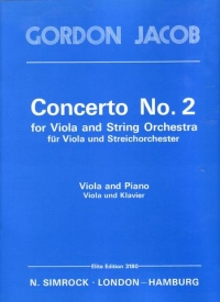 Jacob Concerto No 2 Viola & Piano Sheet Music Songbook