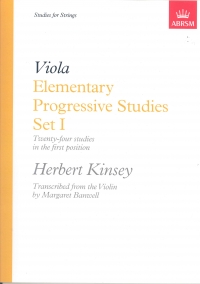Kinsey Elementary Prog Studies Set 1 Banwell Viola Sheet Music Songbook