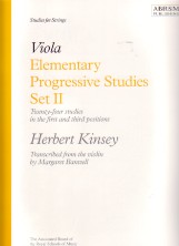 Kinsey Elementary Prog Studies Set 2 Banwell Viola Sheet Music Songbook