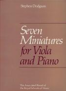 Dodgson Miniatures (7) Viola & Piano Sheet Music Songbook